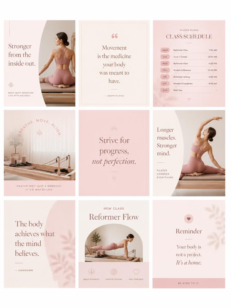 Pilates Vorlagen